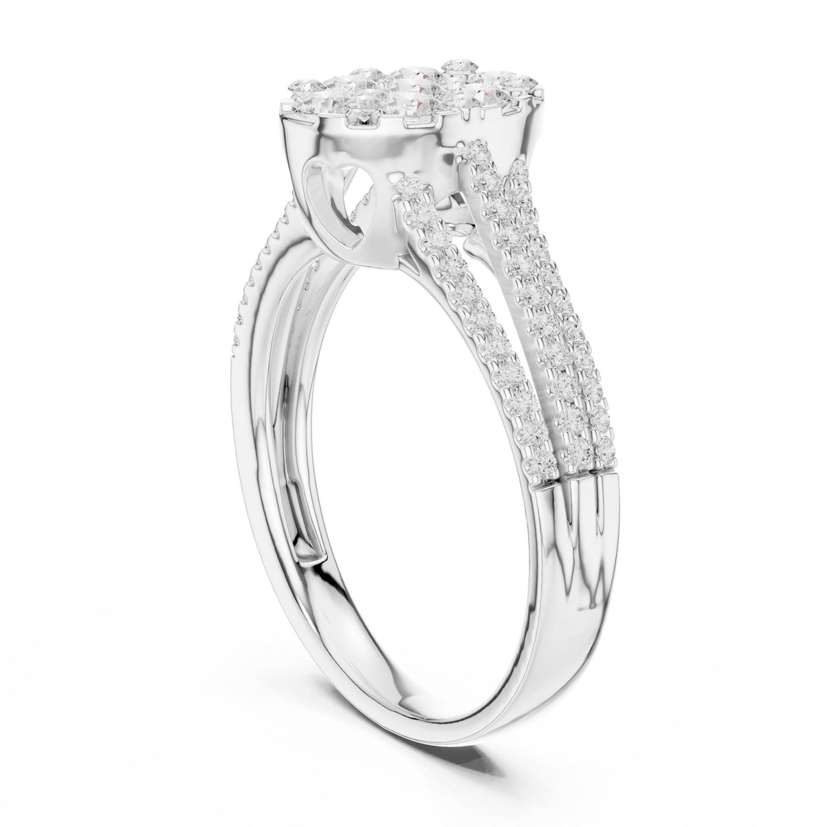 Oval Halo Lab Grown Diamond Engagement Ring