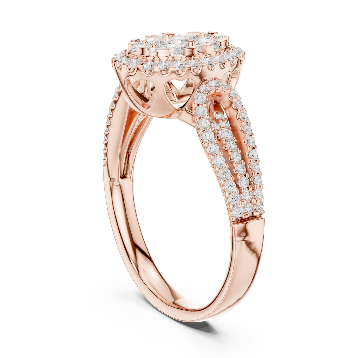 Oval Halo Lab Grown Diamond Engagement Ring