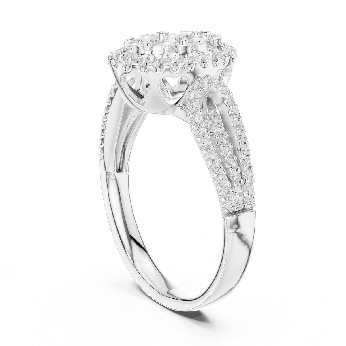 Oval Halo Lab Grown Diamond Engagement Ring