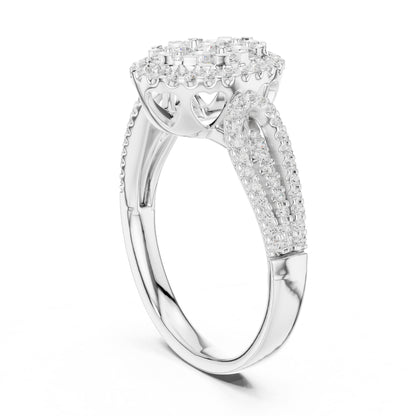 Oval Halo Lab Grown Diamond Engagement Ring