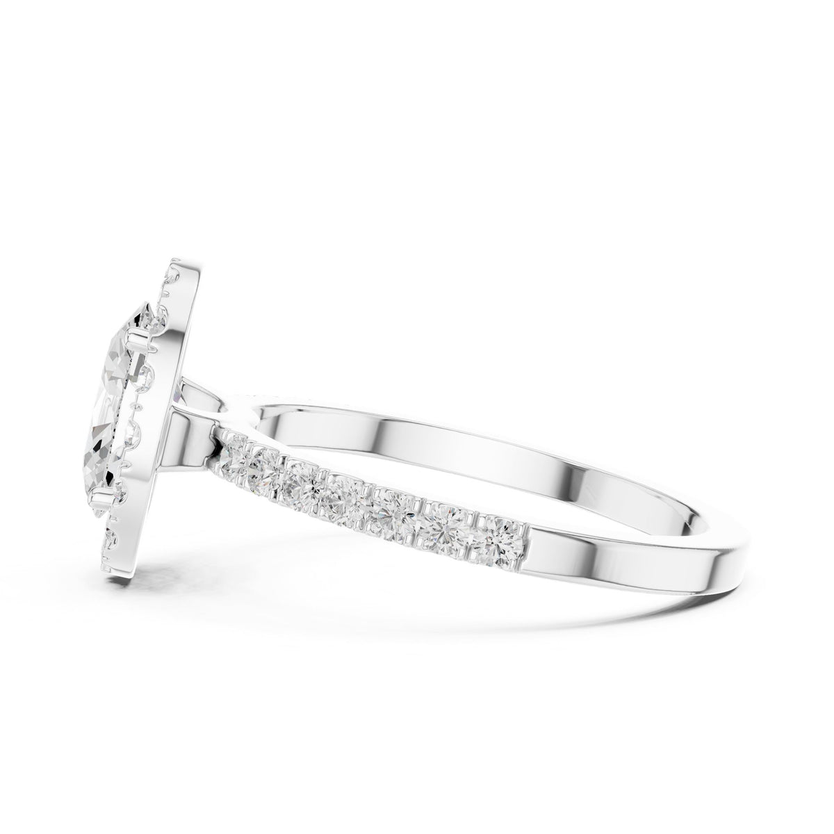 Oval Halo Lab Grown Diamond Engagement Ring