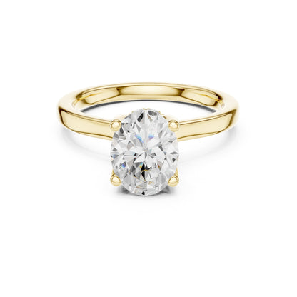 Oval Hidden Halo Lab Grown Diamond Engagement Ring