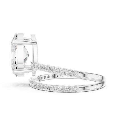 Oval Hidden Halo Lab Grown Diamond Engagement Ring