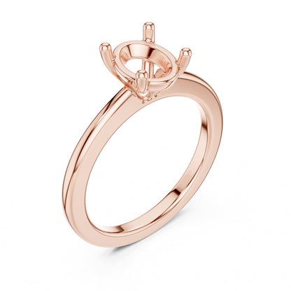 Oval Solitaire Lab Grown Diamond Engagement Ring