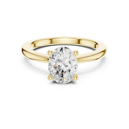 Oval Solitaire Lab Grown Diamond Engagement Ring
