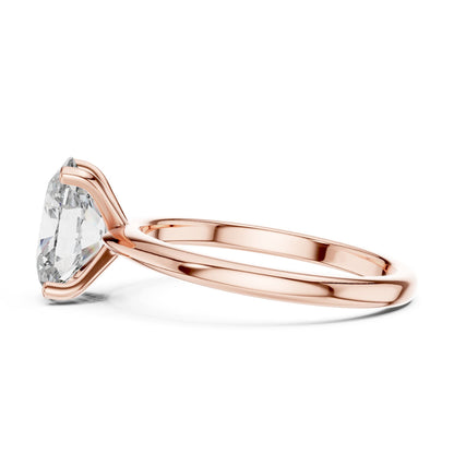 Oval Solitaire Lab Grown Diamond Engagement Ring