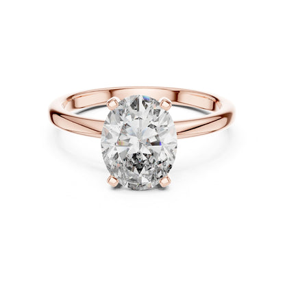 Oval Solitaire Lab Grown Diamond Engagement Ring