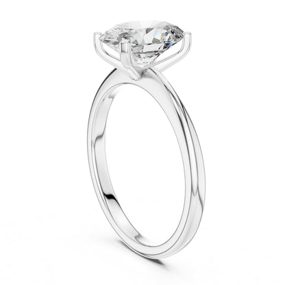 Oval Solitaire Lab Grown Diamond Engagement Ring