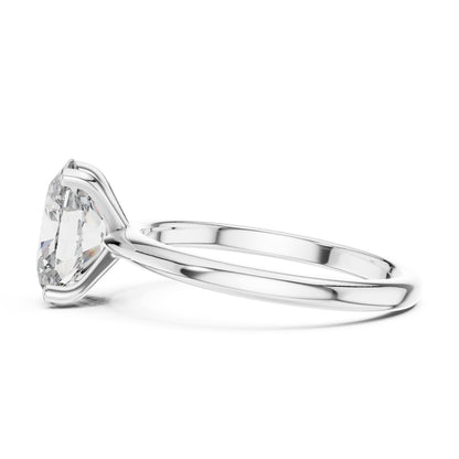 Oval Solitaire Lab Grown Diamond Engagement Ring