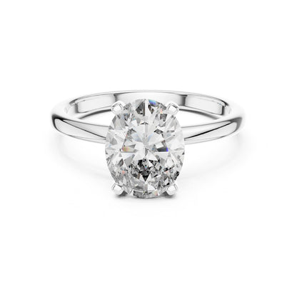Oval Solitaire Lab Grown Diamond Engagement Ring
