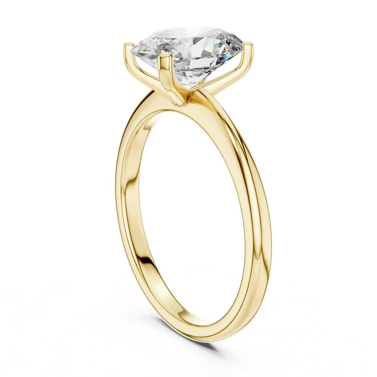 Oval Solitaire Lab Grown Diamond Engagement Ring