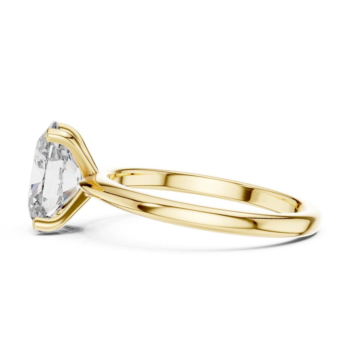 Oval Solitaire Lab Grown Diamond Engagement Ring