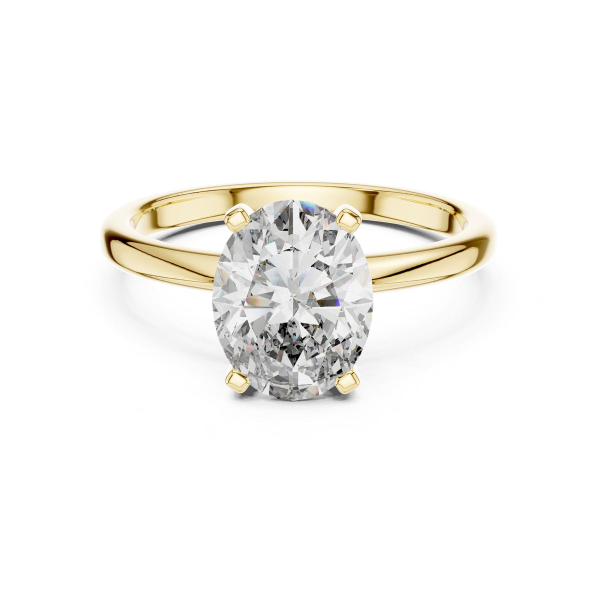 Oval Solitaire Lab Grown Diamond Engagement Ring