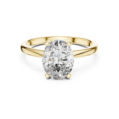 Oval Solitaire Lab Grown Diamond Engagement Ring