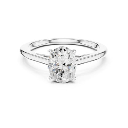 Oval Solitaire Lab Grown Diamond Engagement Ring