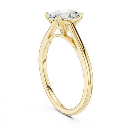 Oval Solitaire Lab Grown Diamond Engagement Ring