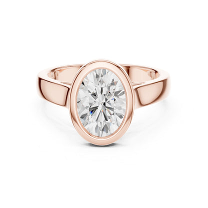 Oval Solitaire Lab Grown Diamond Engagement Ring