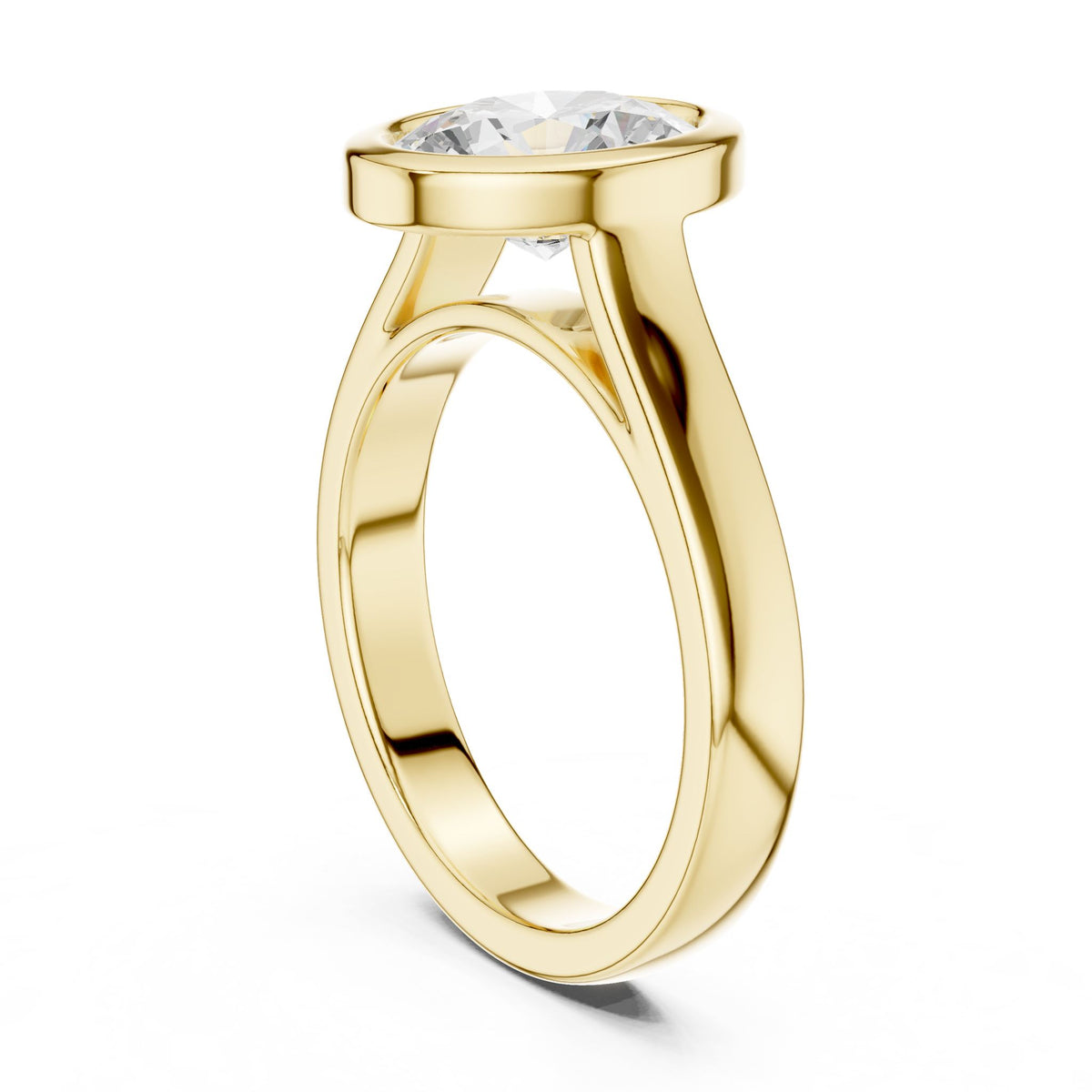Oval Solitaire Lab Grown Diamond Engagement Ring