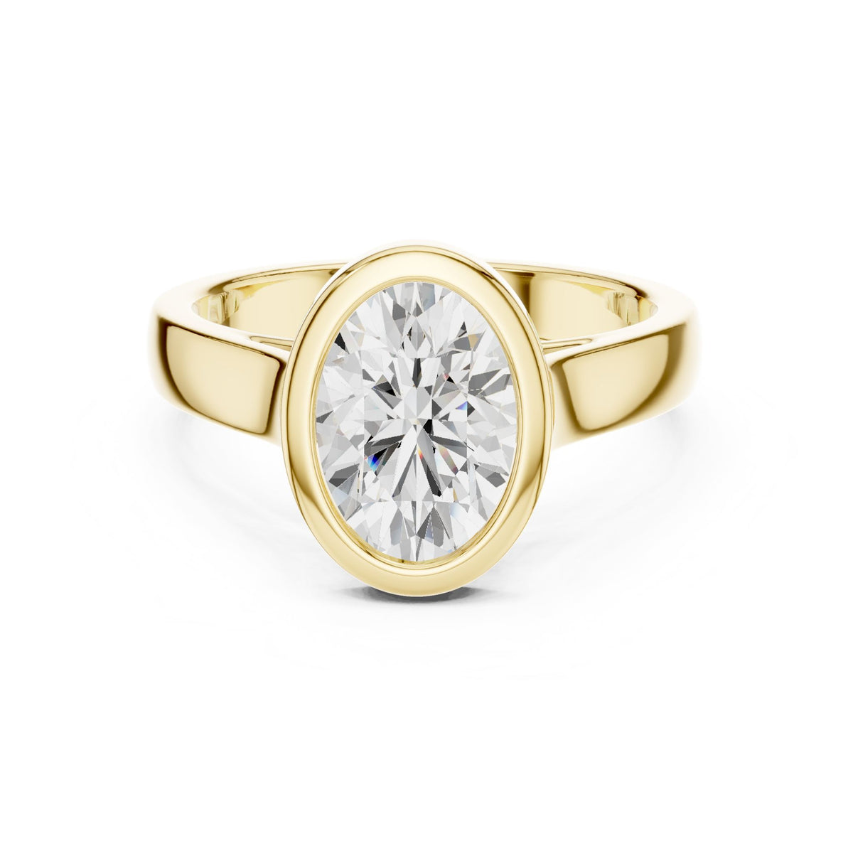 Oval Solitaire Lab Grown Diamond Engagement Ring
