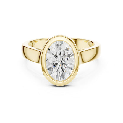 Oval Solitaire Lab Grown Diamond Engagement Ring