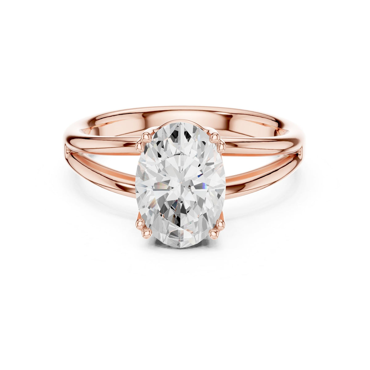 Oval Solitaire Lab Grown Diamond Engagement Ring