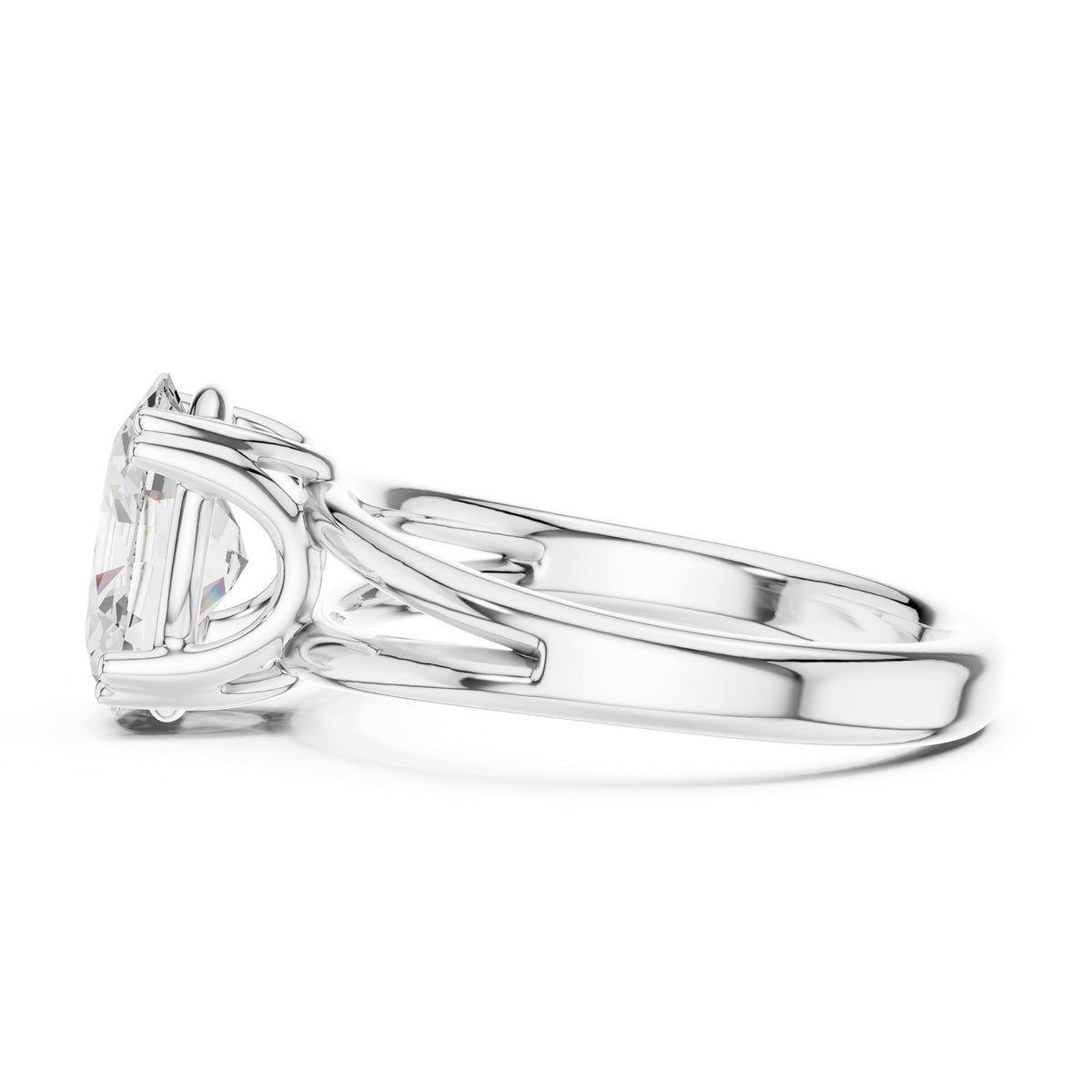 Oval Solitaire Lab Grown Diamond Engagement Ring