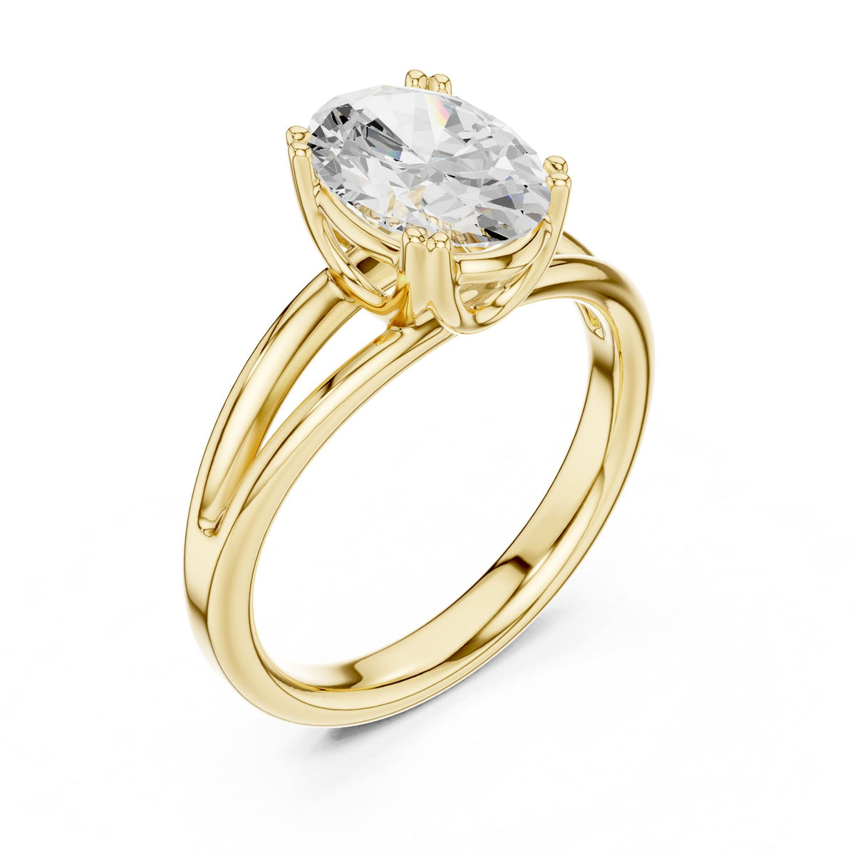 Oval Solitaire Lab Grown Diamond Engagement Ring