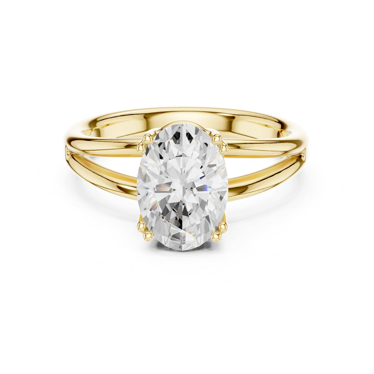 Oval Solitaire Lab Grown Diamond Engagement Ring