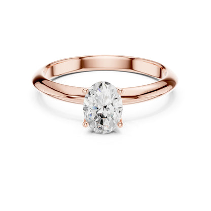 Oval Solitaire Lab Grown Diamond Engagement Ring