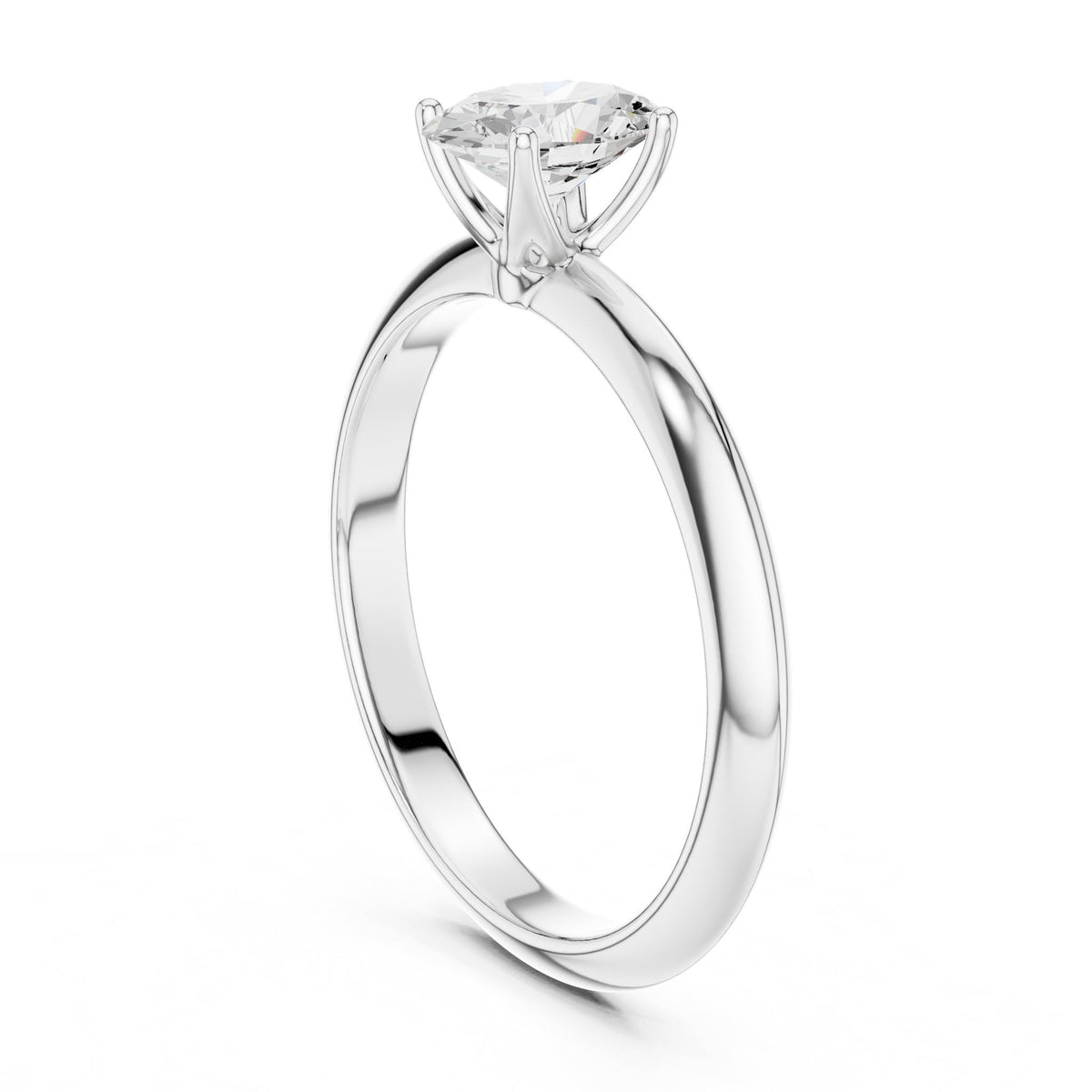 Oval Solitaire Lab Grown Diamond Engagement Ring