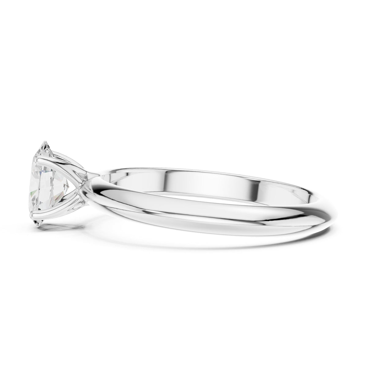 Oval Solitaire Lab Grown Diamond Engagement Ring