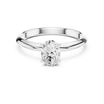 Oval Solitaire Lab Grown Diamond Engagement Ring