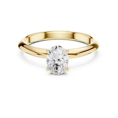 Oval Solitaire Lab Grown Diamond Engagement Ring