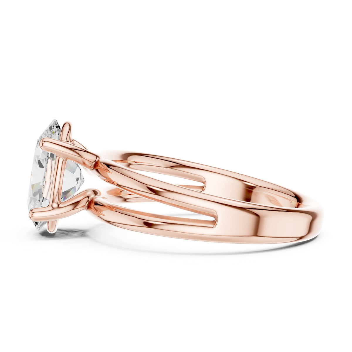 Oval Solitaire Lab Grown Diamond Engagement Ring