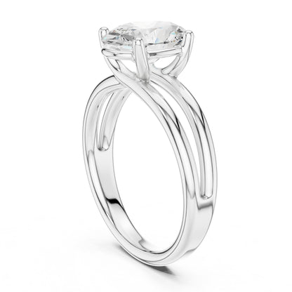 Oval Solitaire Lab Grown Diamond Engagement Ring