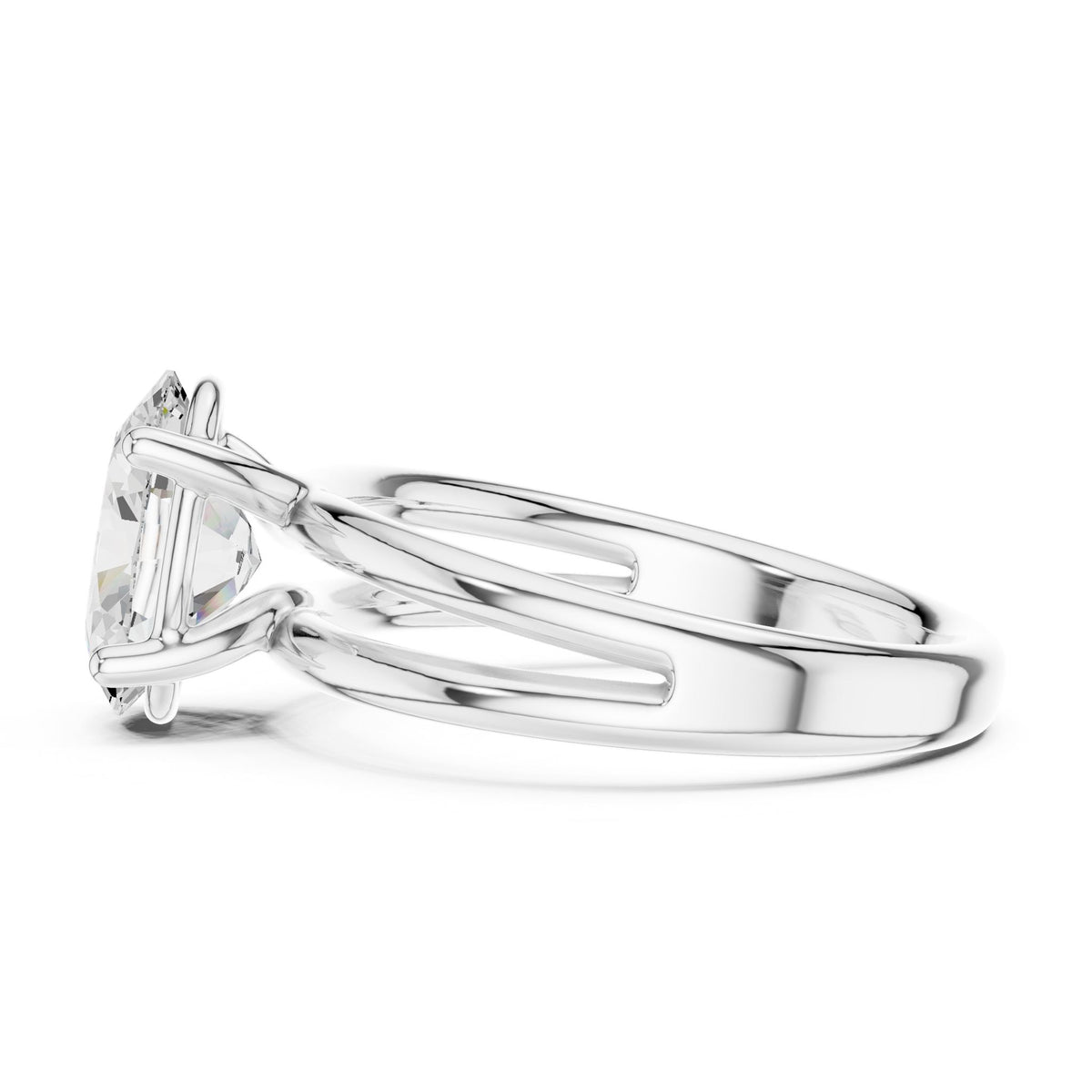 Oval Solitaire Lab Grown Diamond Engagement Ring