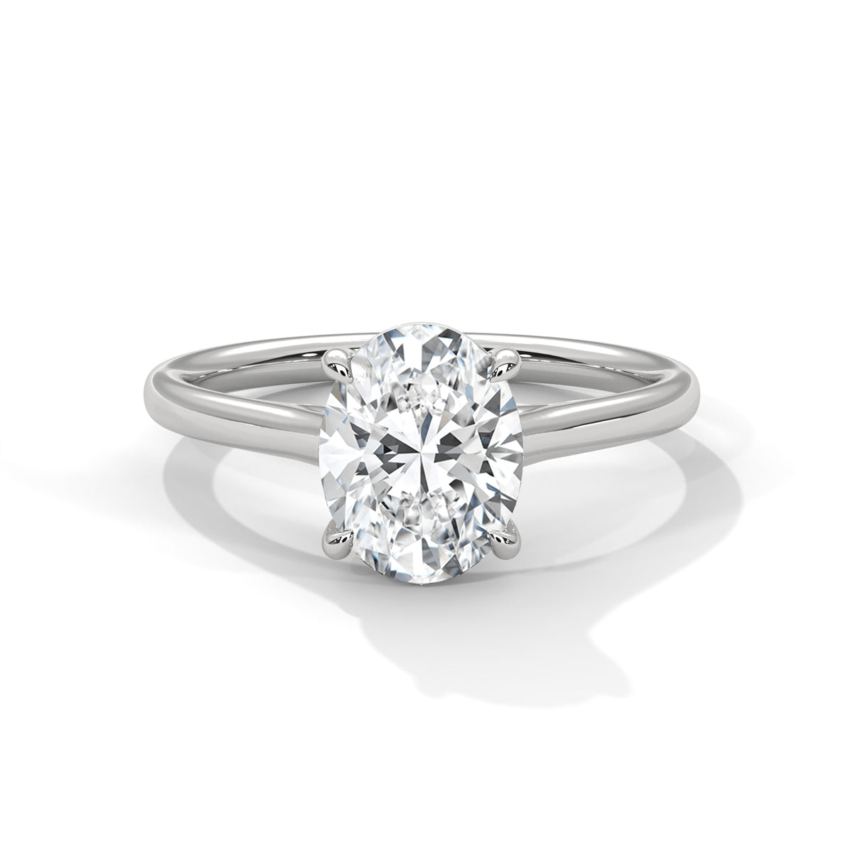 Oval Solitaire Lab Grown Diamond Engagement Ring