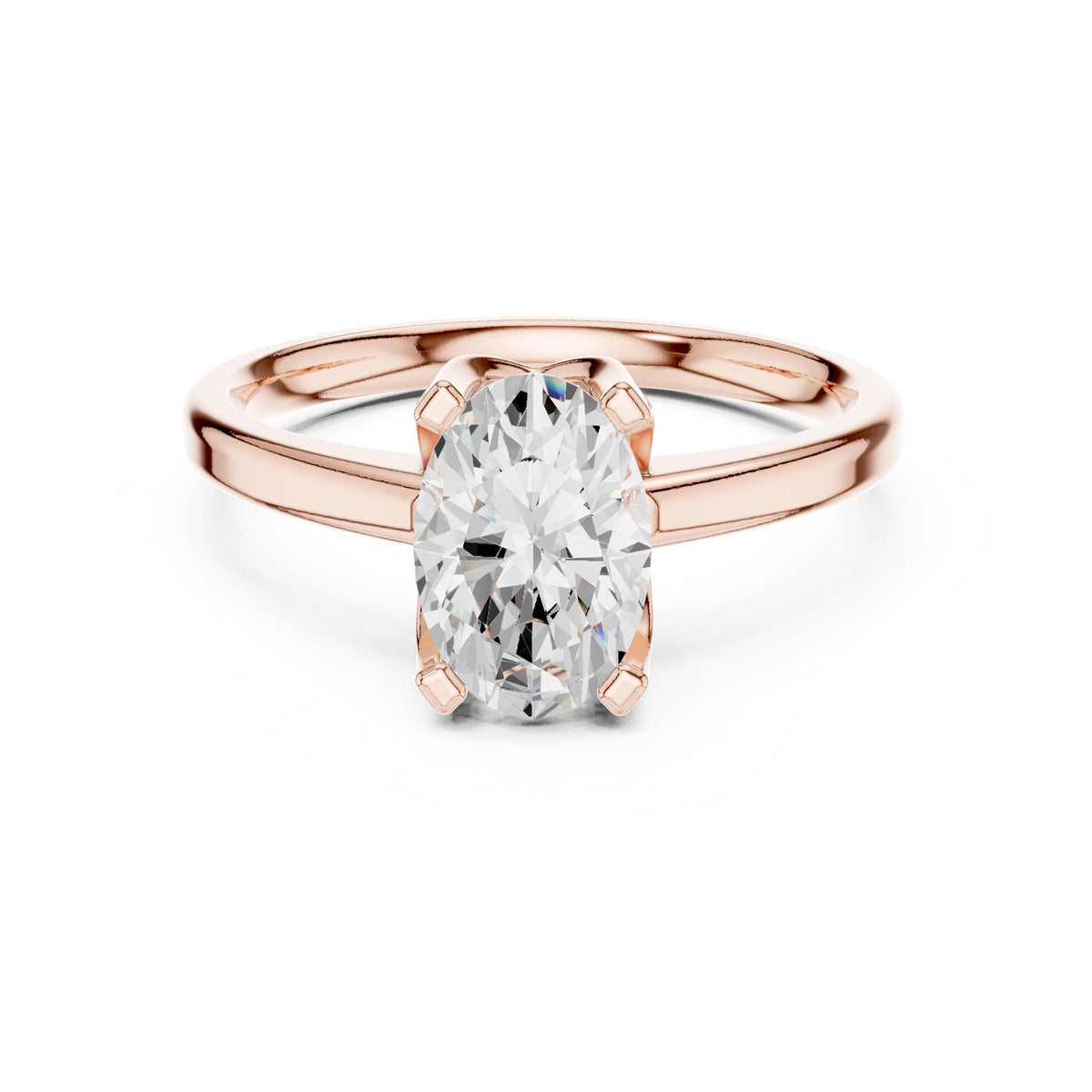 Oval Solitaire Lab Grown Diamond Engagement Ring