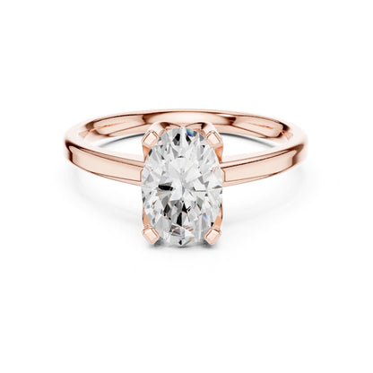 Oval Solitaire Lab Grown Diamond Engagement Ring