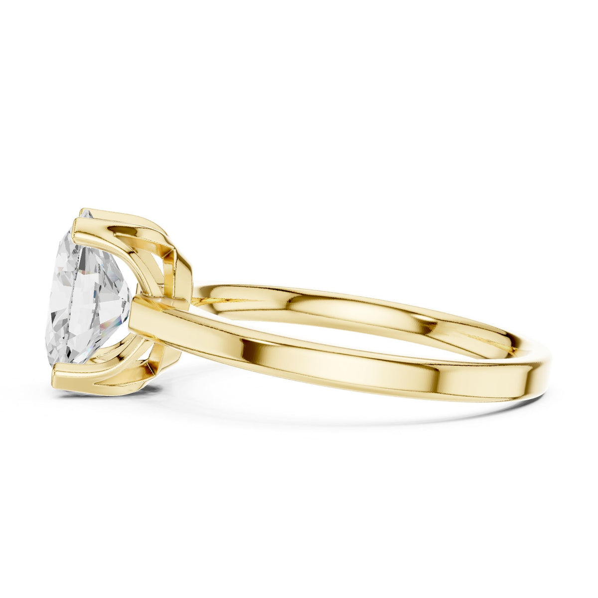 Oval Solitaire Lab Grown Diamond Engagement Ring