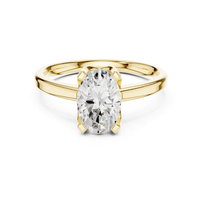Oval Solitaire Lab Grown Diamond Engagement Ring