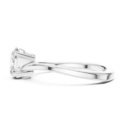 Oval Solitaire Lab Grown Diamond Engagement Ring