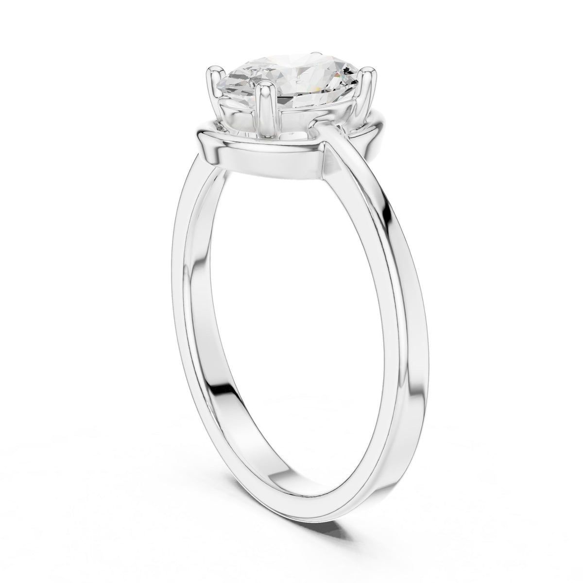 Oval Solitaire Lab Grown Diamond Engagement Ring