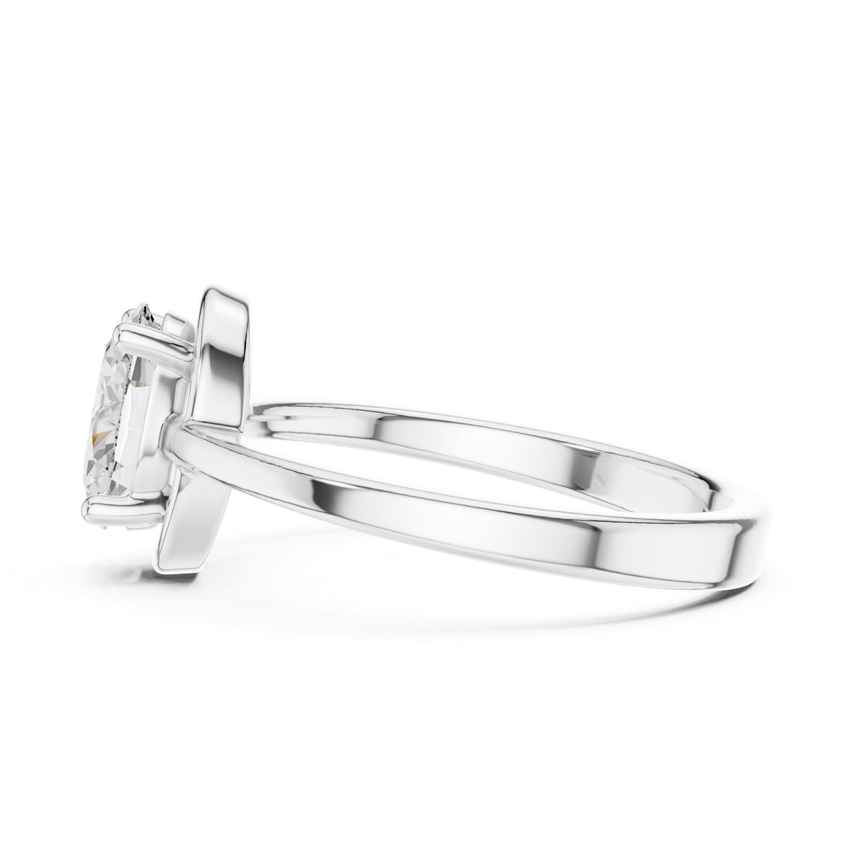 Oval Solitaire Lab Grown Diamond Engagement Ring