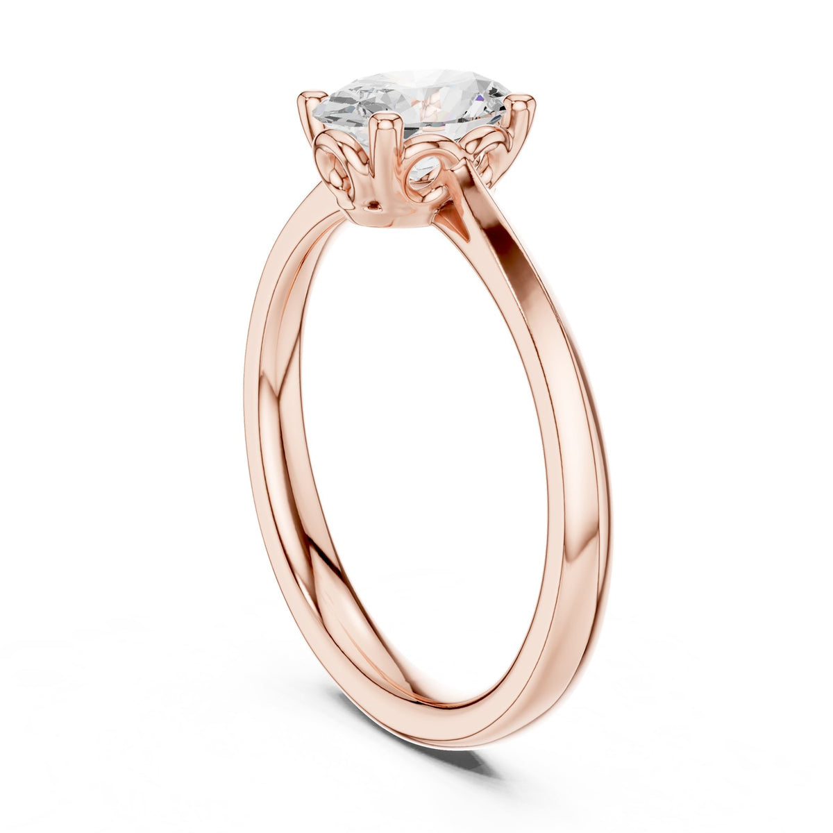 Oval Solitaire Lab Grown Diamond Engagement Ring
