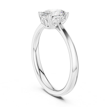 Oval Solitaire Lab Grown Diamond Engagement Ring