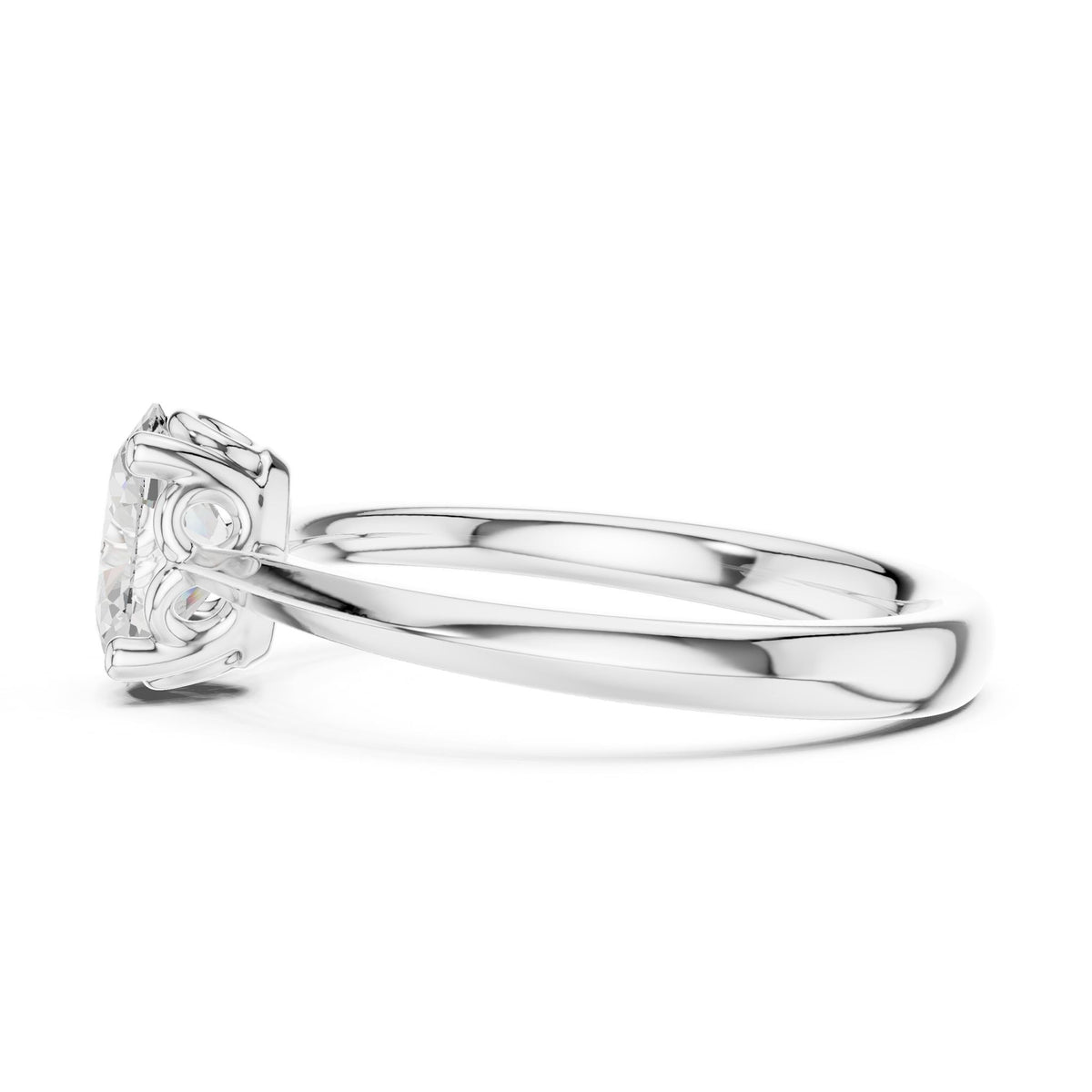 Oval Solitaire Lab Grown Diamond Engagement Ring