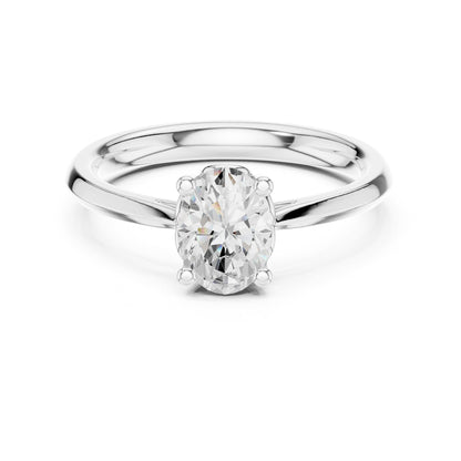 Oval Solitaire Lab Grown Diamond Engagement Ring