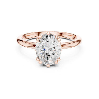 Oval Solitaire Lab Grown Diamond Engagement Ring