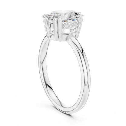 Oval Solitaire Lab Grown Diamond Engagement Ring
